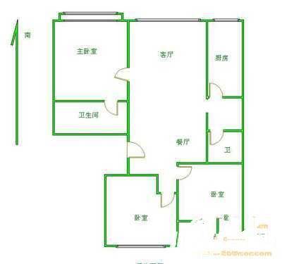 风格与林苑3室2厅2卫189㎡户型图