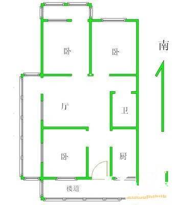 西单横二条小区1室1厅1卫100㎡户型图