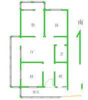 西单横二条小区1室1厅1卫100㎡户型图