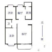 三星庄园2室2厅1卫90㎡户型图
