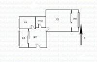 马公庄小区2室1厅1卫57㎡户型图