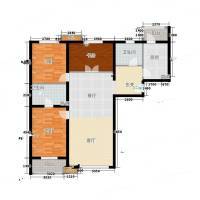 百子湾家园3室0厅0卫135㎡户型图