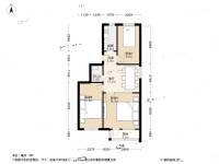 芳园里3室1厅1卫74㎡户型图