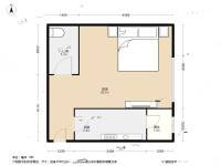 富力阳光美园1室0厅1卫45㎡户型图