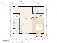 富力阳光美园1室1厅1卫69㎡户型图