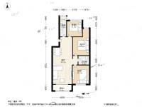 老墙根38号院3室1厅1卫123.8㎡户型图