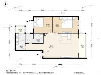 老墙根38号院2室1厅1卫101.9㎡户型图