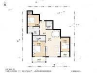 团结公寓3室1厅2卫132㎡户型图