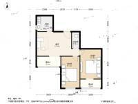 碧水园2室1厅1卫84.9㎡户型图