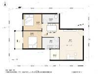 碧水园2室2厅1卫86.5㎡户型图