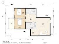 碧水园2室2厅1卫86.5㎡户型图