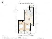 畅清园一期2室1厅1卫88㎡户型图