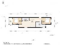 畅清园一期2室1厅1卫73.3㎡户型图