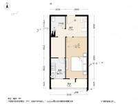 甜水园北里2室1厅1卫57㎡户型图