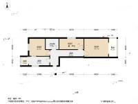 甜水园北里3室1厅1卫62.8㎡户型图