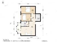 甜水园北里2室1厅1卫93.3㎡户型图