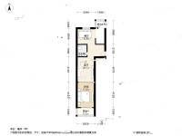 甜水园北里1室1厅1卫62.8㎡户型图