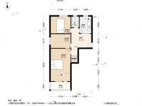 三里屯北里住宅区3室1厅1卫68㎡户型图