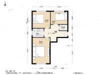 团结湖北头条3室0厅1卫57.6㎡户型图