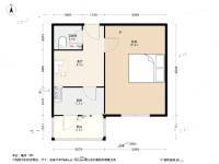 团结湖北头条1室1厅1卫37.3㎡户型图