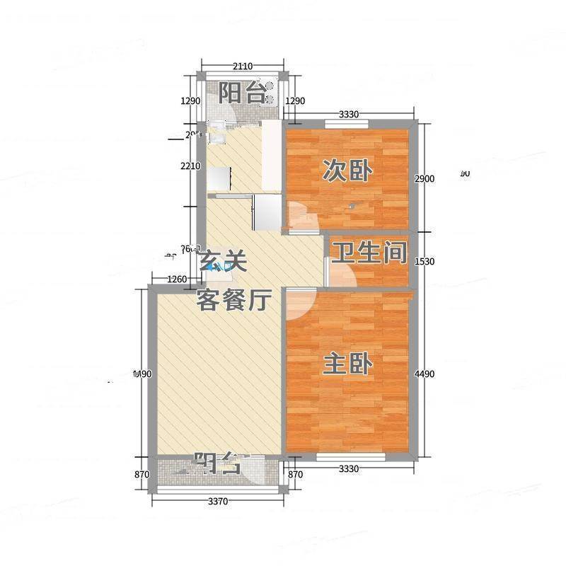 双柳巷小区2室0厅0卫78㎡户型图