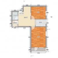 小关北里24号院2室0厅0卫78㎡户型图