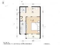 双花园西里1室0厅1卫45.6㎡户型图