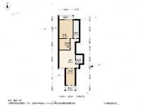 双柳树头条3室1厅1卫118.2㎡户型图