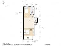 双柳树头条2室1厅1卫54.1㎡户型图