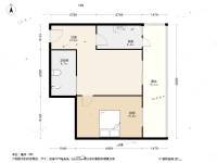 文慧园甲26号楼1室1厅1卫66㎡户型图