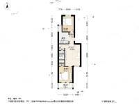 学士居2室1厅1卫70.7㎡户型图