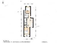 学士居2室1厅1卫67.8㎡户型图