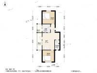 学士居2室1厅1卫76.3㎡户型图