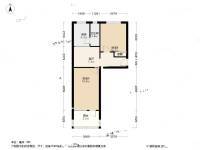 东架松2室1厅1卫64.4㎡户型图