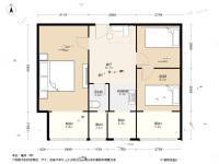 甘露园西里3室1厅1卫57.3㎡户型图