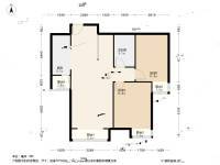 融景城东区2室2厅1卫93㎡户型图