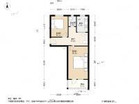 古城北路小区2室1厅1卫55㎡户型图