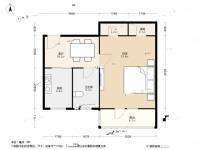 稻香园1室1厅1卫58㎡户型图