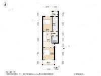 赵山社区2室1厅1卫60㎡户型图