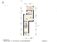 赵山社区1室1厅1卫61㎡户型图