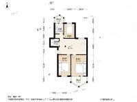 马连洼菊园3室1厅1卫83㎡户型图