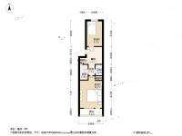 永定路小区2室1厅1卫58㎡户型图