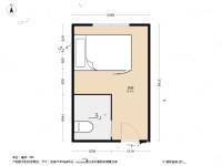 永定路小区1室0厅1卫13㎡户型图