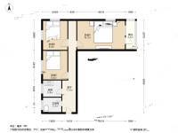 车道沟南里3室1厅1卫76㎡户型图