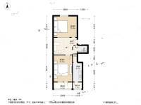 车道沟南里2室1厅1卫62㎡户型图