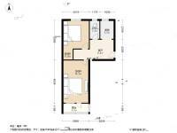 黄庄小区2室1厅1卫58㎡户型图