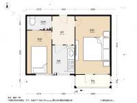 黄庄小区2室1厅1卫46㎡户型图