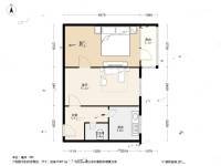 翠微北里小区1室1厅1卫50㎡户型图