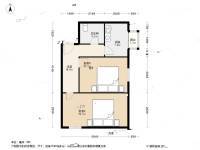 甘家口8号院2室0厅1卫62.4㎡户型图