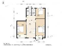 甘家口8号院3室1厅1卫97.7㎡户型图